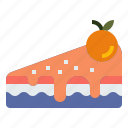 orange, cake, dessert, sweet, fruit, cheesecake