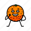 orange, fruit, character, funny, food, happy 