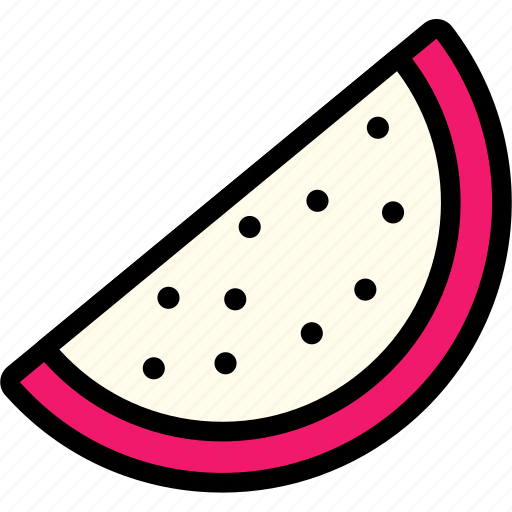Dragon, fruit, sliced, half, cut, food, sweet icon - Download on Iconfinder