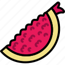 pomegranate, sliced, cut, fruit, food, sweet