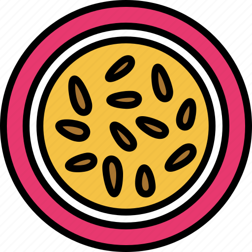 Passionfruit, cut, fruit, food, sweet icon - Download on Iconfinder