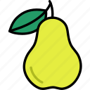 pear, fruit, food, sweet