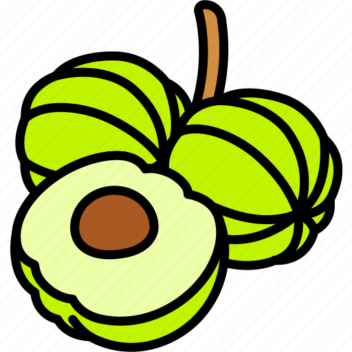 Gooseberry, with, half, cut, fruit, food, sweet icon - Download on Iconfinder