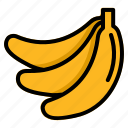 banana, fruit, tropical, ripe, organic