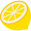 lemon, half, cutfruit, food, sweet