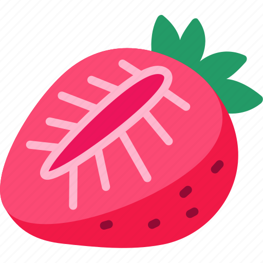 Strawberry, half, cut, fruit, food, sweet icon - Download on Iconfinder