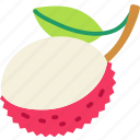 lychee, half, peeledfruit, food, sweet