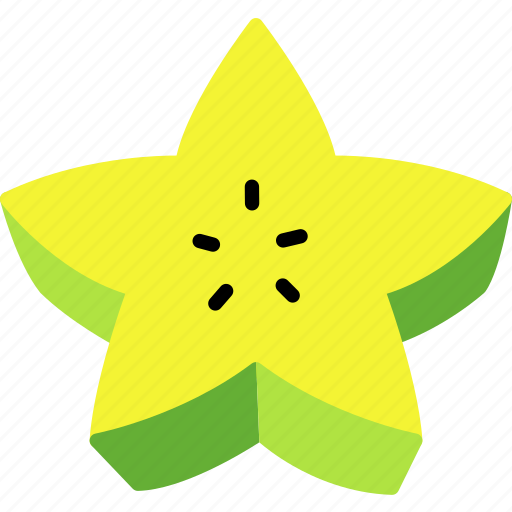 Star, fruit, carambola, cut, food, sweet icon - Download on Iconfinder