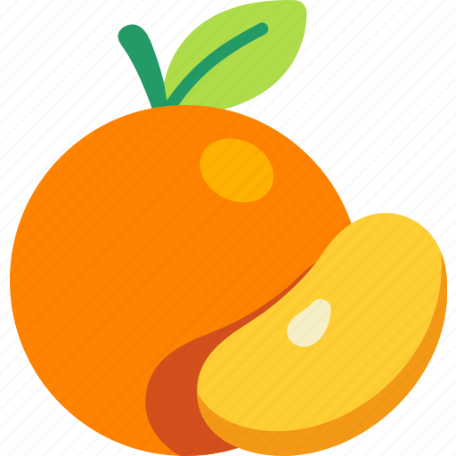 Orange, with, peeled, tangerine, fruit, food, sweet icon - Download on Iconfinder