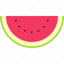 watermelon, sliced, cut, fruit, food, sweet