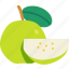 guava, with, sliced, cutfruit, food, sweet 