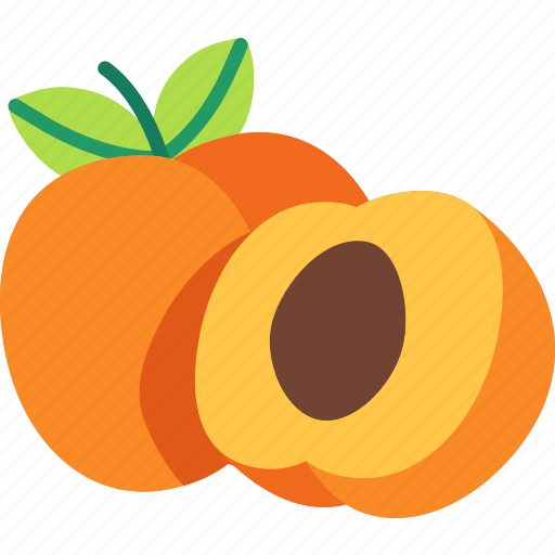 Apricot, with, half, cut, fruit, food, sweet icon - Download on Iconfinder
