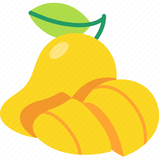 Mango, with, pleeled, cut, fruit, food, sweet icon - Download on Iconfinder