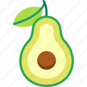 avocado, cut, fruit, food, sweet