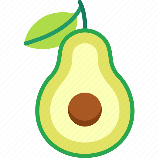 Avocado, cut, fruit, food, sweet icon - Download on Iconfinder