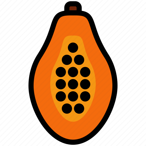 Food, fruit, half, health, organic, papaya, ripe icon - Download on Iconfinder