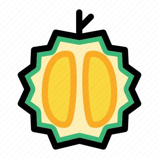Durian fruit, fruit, half of durian, organic, tropical icon - Download on Iconfinder