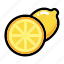 citrus, fruit, half of lemon, lemon fruit, lime 