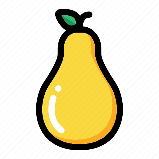 Fresh fruit, fruit, organic, pear, pear fruit icon - Download on Iconfinder