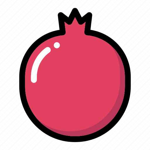 Fresh fruit, fruit, organic, pomegranate, pomegranate fruit icon - Download on Iconfinder