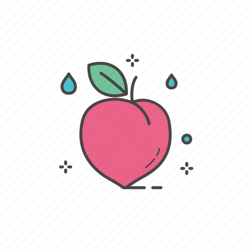 Food, fresh, fresh fruit, fruit, healthy, healthy food, peach icon - Download on Iconfinder
