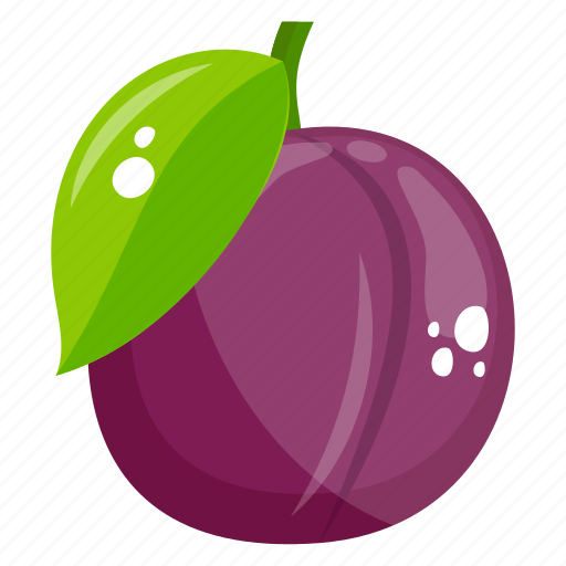 Edible, fresh fruit, fruit, healthy diet, healthy food, plum icon - Download on Iconfinder