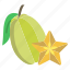 star, fruit 