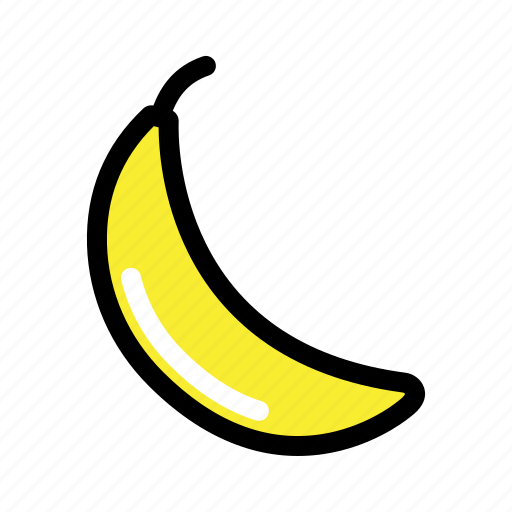 Banana, vegetable, fruit, fresh, food, healthy, organic icon - Download on Iconfinder