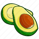 avocado, fruit, sweet, dessert, fresh, healthy, food