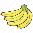 banana, fruit, sweet, food, healthy, fresh, dessert