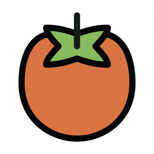 Persimmon, fruit, food, sweet icon - Download on Iconfinder