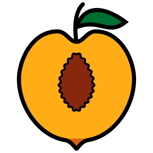 Fruit, peach, peaches, pessego icon - Free download