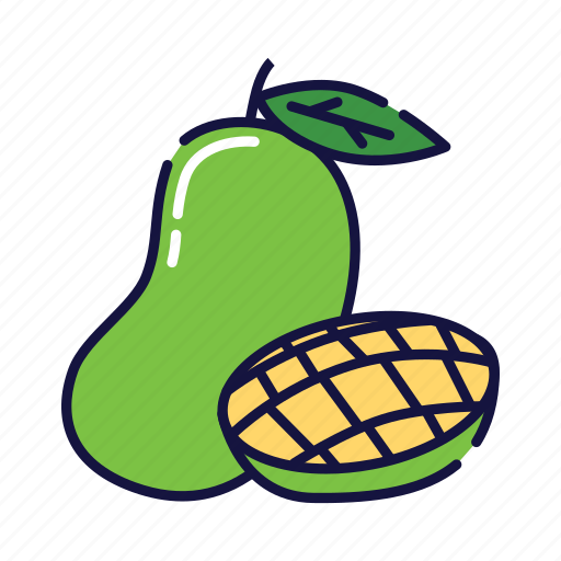Diet, filled, fruit, juice, mango, outline, tropical icon - Download on Iconfinder
