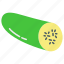 cucumber, slice 