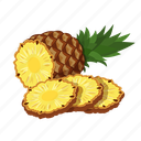 pineapple, fruit, healthy, tropical, organic, fresh, summer