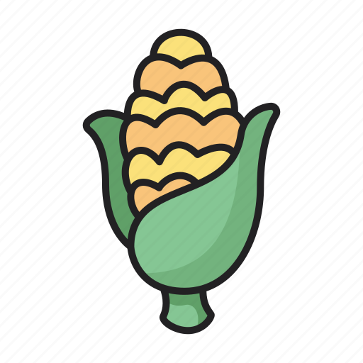 Corn, food, vegetable, vegetarian icon - Download on Iconfinder