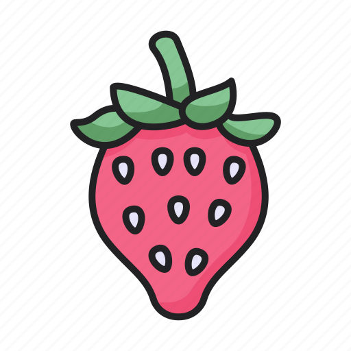 Strawberry, fruit, food, vegan icon - Download on Iconfinder