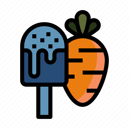 Carrot, ice, cream, fruit, sweet, dessert icon - Download on Iconfinder