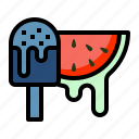 watermelon, ice, cream, fruit, sweet, dessert