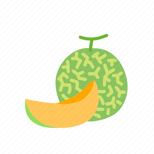Food, fruit, melon, organic, rockmelon, slice icon - Download on Iconfinder