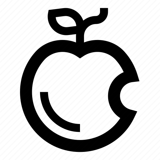Apple, eated, food, fruit, fruits, ingredient, vitamins icon - Download on Iconfinder