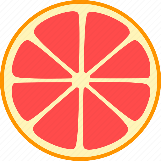 Citrus, fruit, grapefruit, slice, split, whole icon - Download on Iconfinder