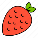 strawberry, food, fruit, restaurant