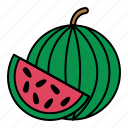 watermelon, food, melon