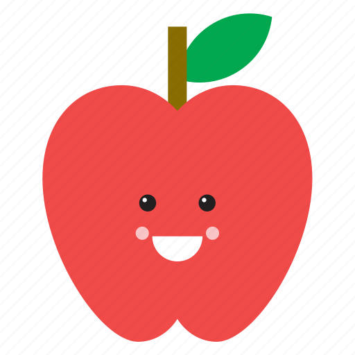 Apple, emoji, emoticon, face, food, fruit, red icon - Download on Iconfinder