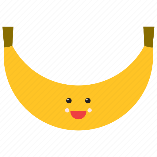 Banana, cute, emoji, emoticon, face, food, fruit icon - Download on Iconfinder