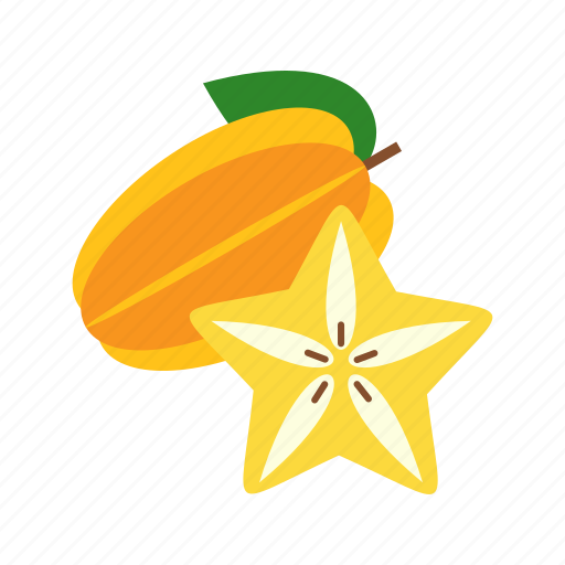 Carambola, fresh, fruit, green, star, starfruit, yellow icon - Download on Iconfinder
