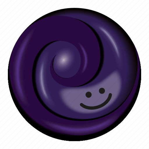 Blackcurrant, candy, dark blue and black, lollipop, two tone icon - Download on Iconfinder