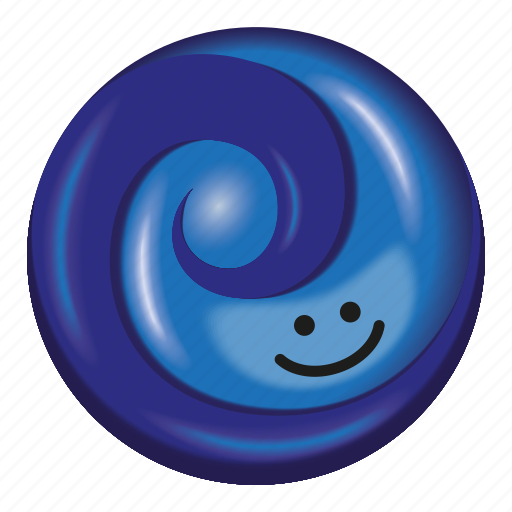 Blueberry, candy, dark blue, light blue, lollipop icon - Download on Iconfinder