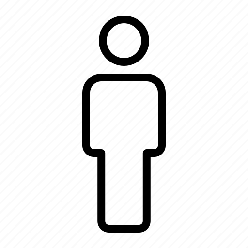 Stickman, single, man, miscellaneous, full, body, standing icon - Download on Iconfinder